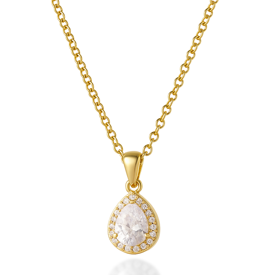 No More Tears Necklace in Gold & Silver