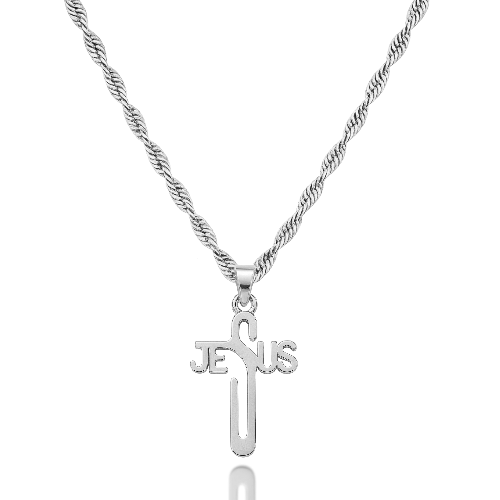 Almighty Jesus Necklace in Gold and Silver