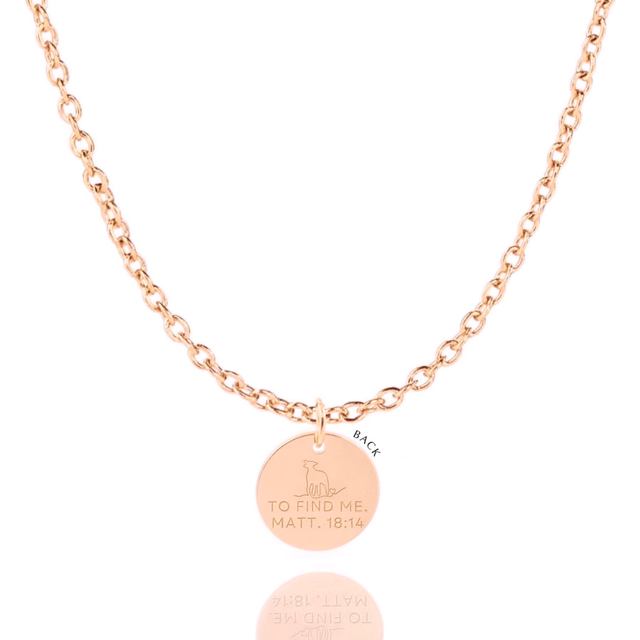 'He Left The 99' Necklace in Gold, Silver & Rose Gold