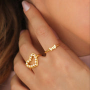 Just a Lil' Bow Adjustable Ring in Gold and Silver