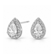 No More Tears Studs in Gold & Silver