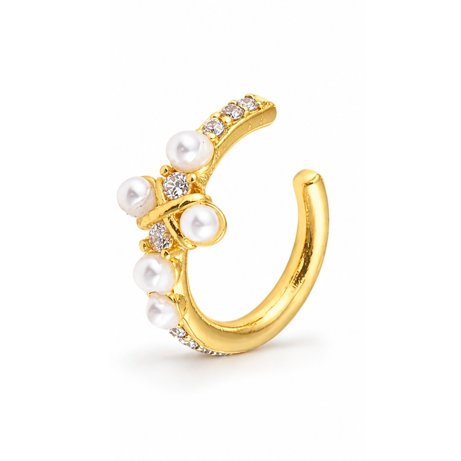 Wrapped Around His Love Ear Cuff in Gold