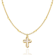 'White as Snow' Cross Necklace