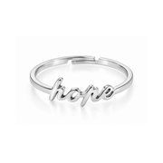 Everlasting Hope Adjustable Ring Gold and Silver