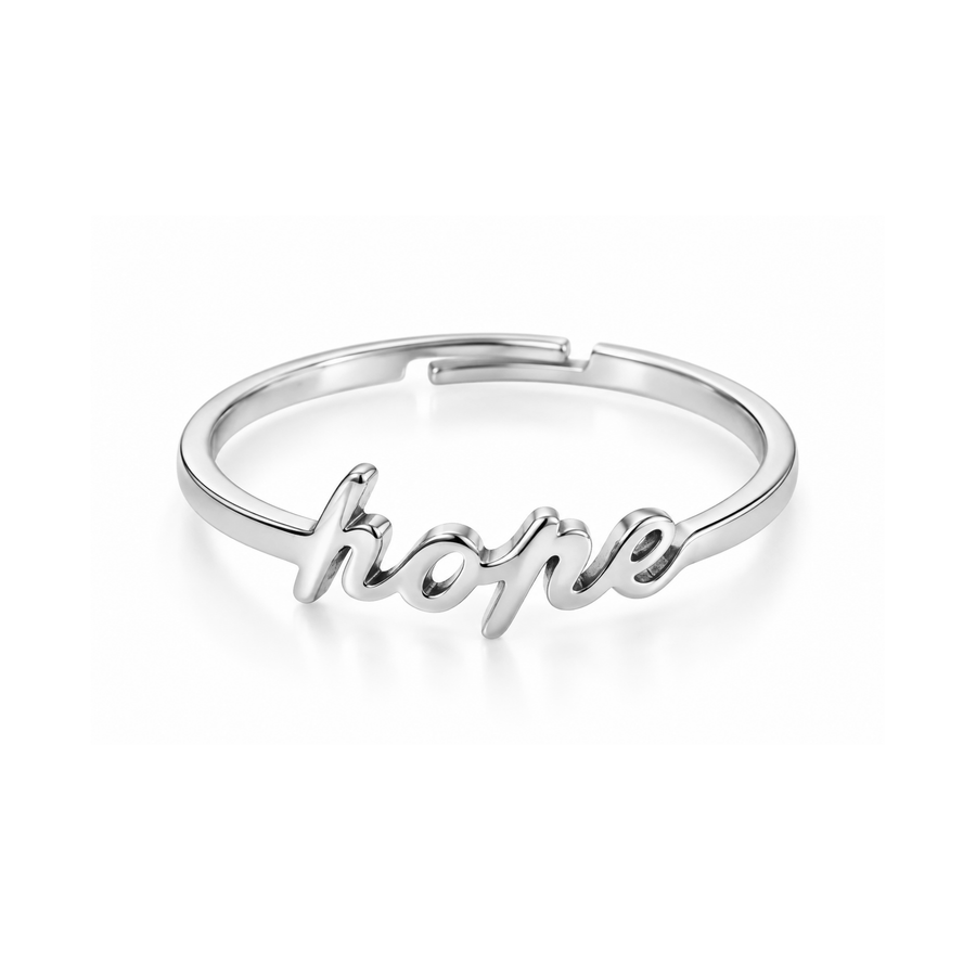 Everlasting Hope Adjustable Ring Gold and Silver