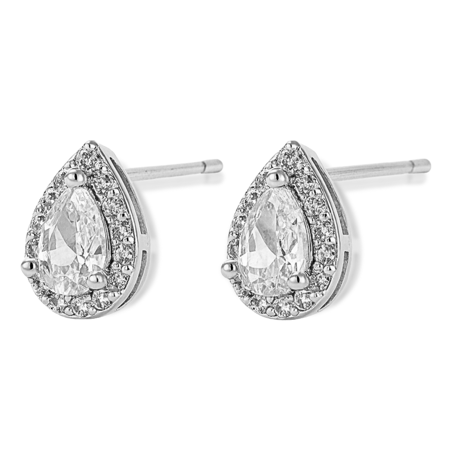 No More Tears Studs in Gold & Silver