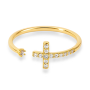 Infinite Love Adjustable Ring in Gold and Silver