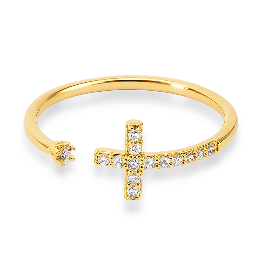 Infinite Love Adjustable Ring in Gold and Silver