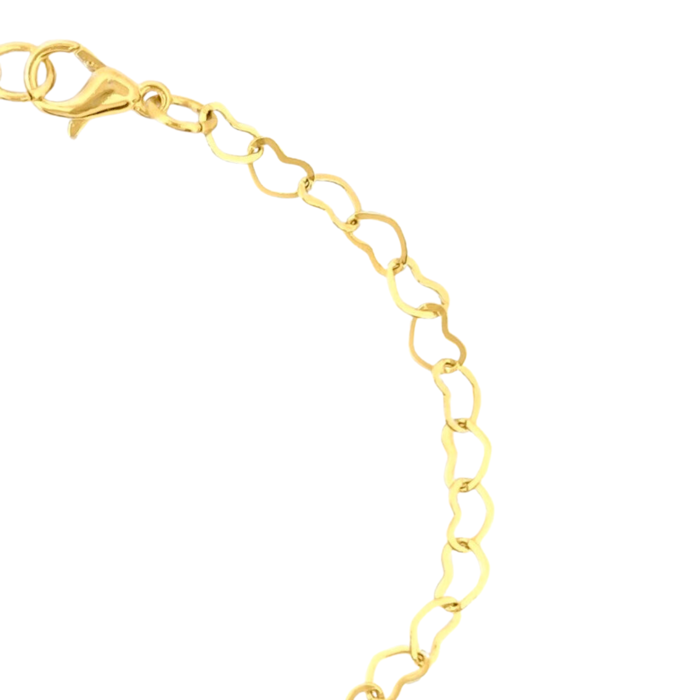 Joyful Hearts Anklet in Gold and Silver