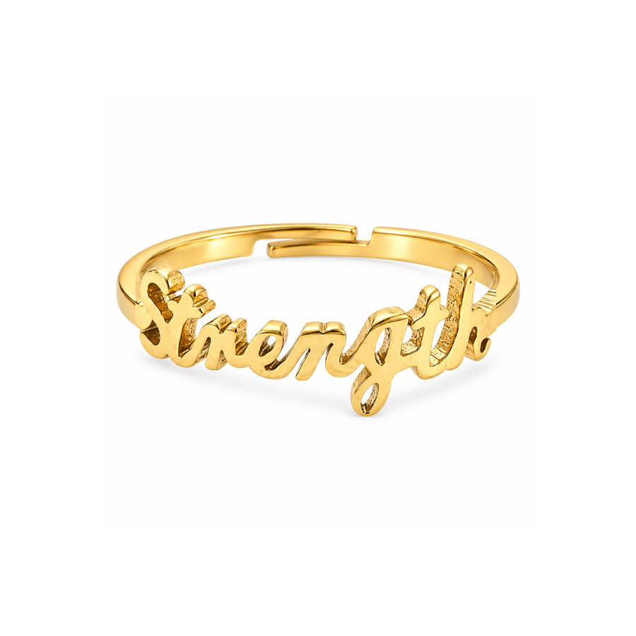Strength Adjustable Ring in Gold and Silver