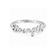 Strength Adjustable Ring in Gold and Silver