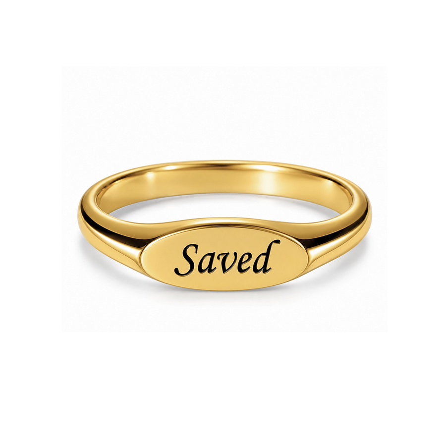 Saved Signet Ring in Gold, Silver & Rose Gold (Made to Order Ships in 2-3 weeks)