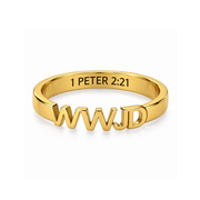 WWJD Ring in Gold, Silver & Rose Gold