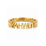 YAHWEH Ring in Gold, Silver & Rose Gold
