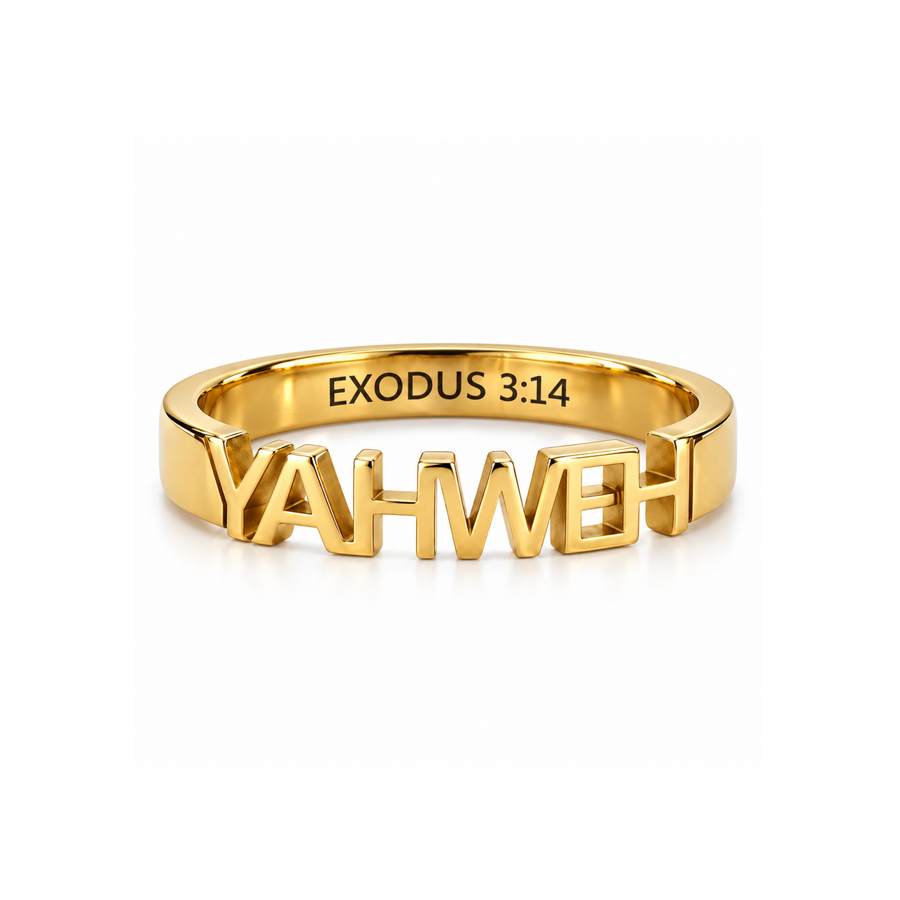 YAHWEH Ring in Gold, Silver & Rose Gold