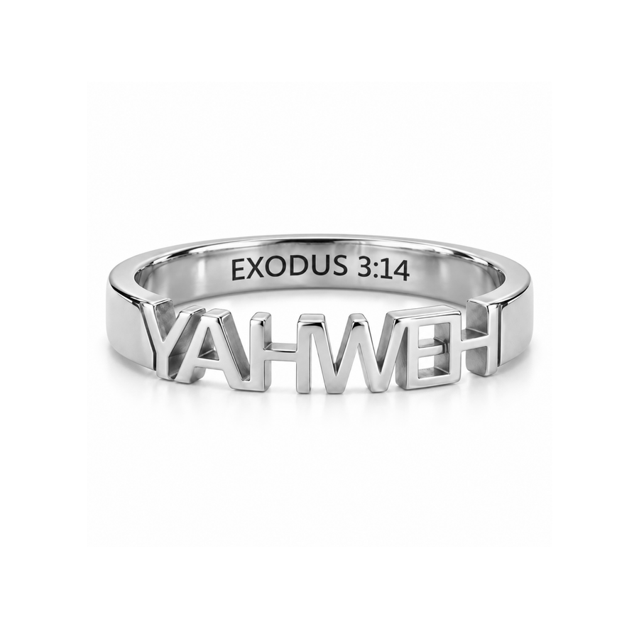 YAHWEH Ring in Gold, Silver & Rose Gold