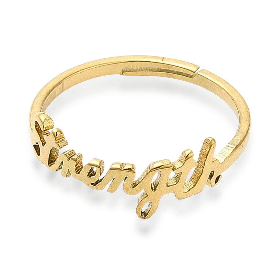 Strength Adjustable Ring in Gold and Silver