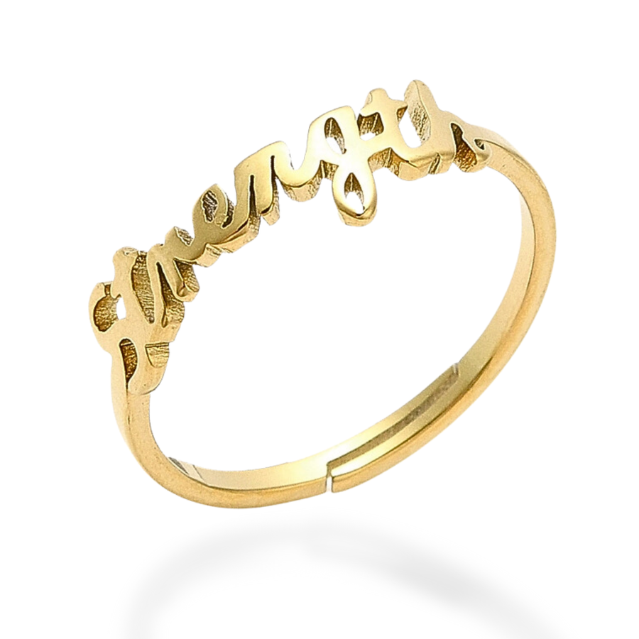 Strength Adjustable Ring in Gold and Silver