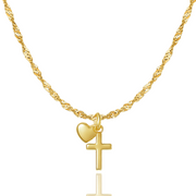 Steadfast Love Necklace in Gold and Silver