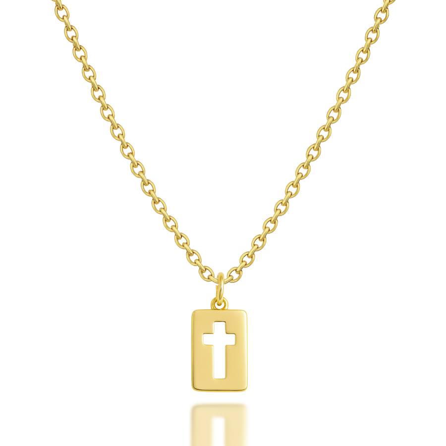 Cross of Refuge Necklace in Gold