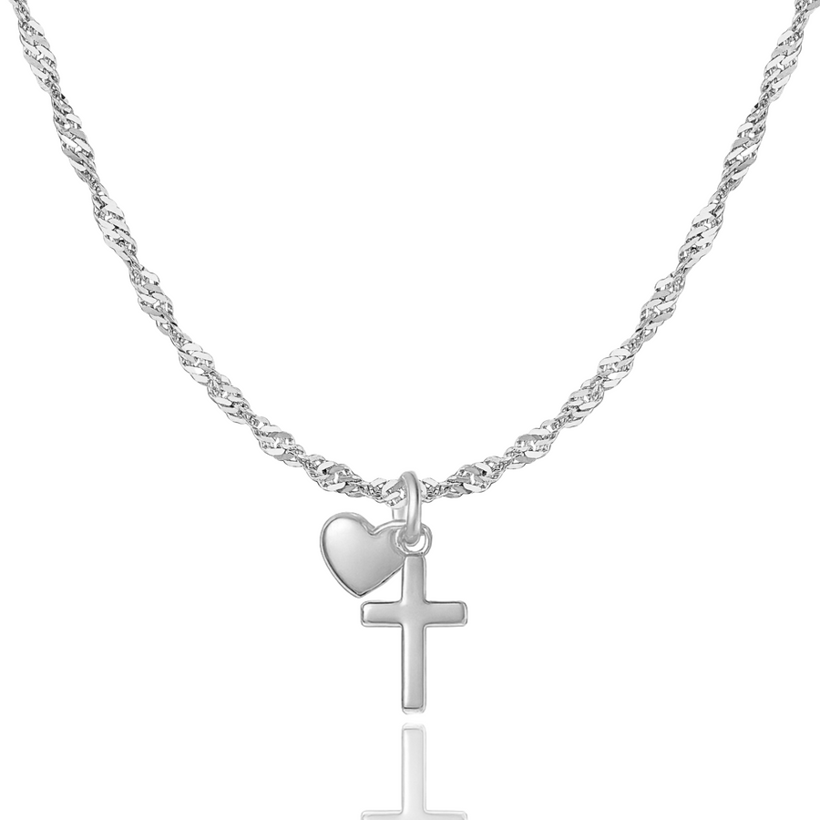 Steadfast Love Necklace in Gold and Silver