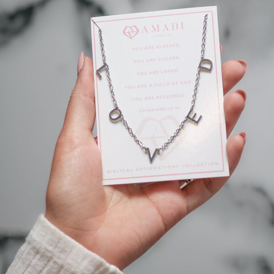 LOVED Necklace in Stainless Steel