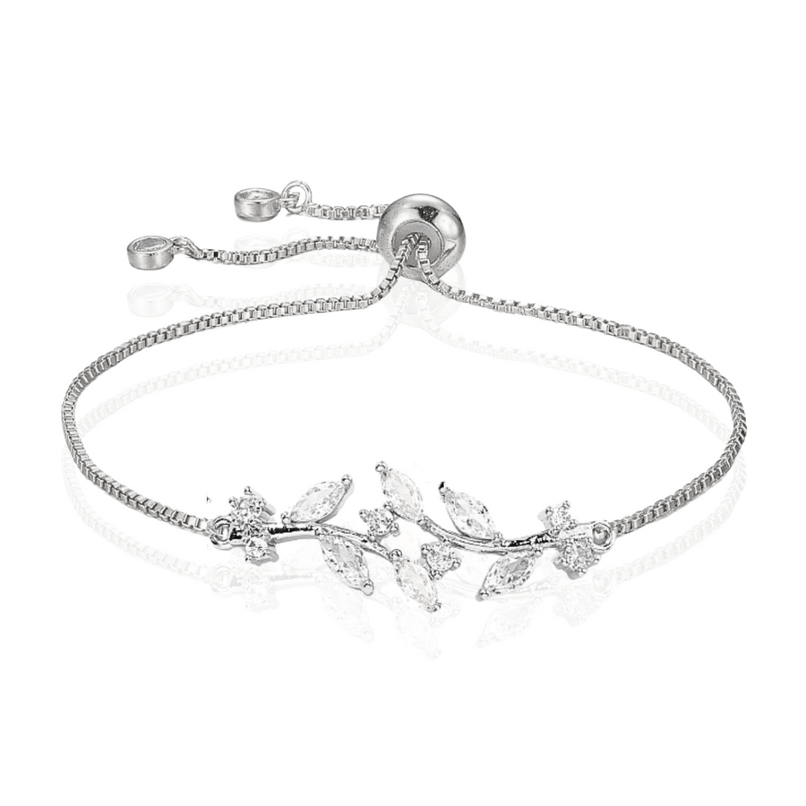 Luminous Branch Adjustable Bracelet in Gold and Silver