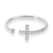 Infinite Love Adjustable Ring in Gold and Silver