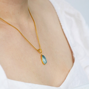 Living Water Drop Necklace in Gold & Silver