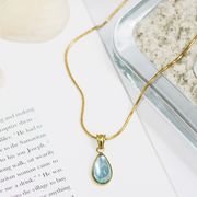 Living Water Drop Necklace in Gold & Silver