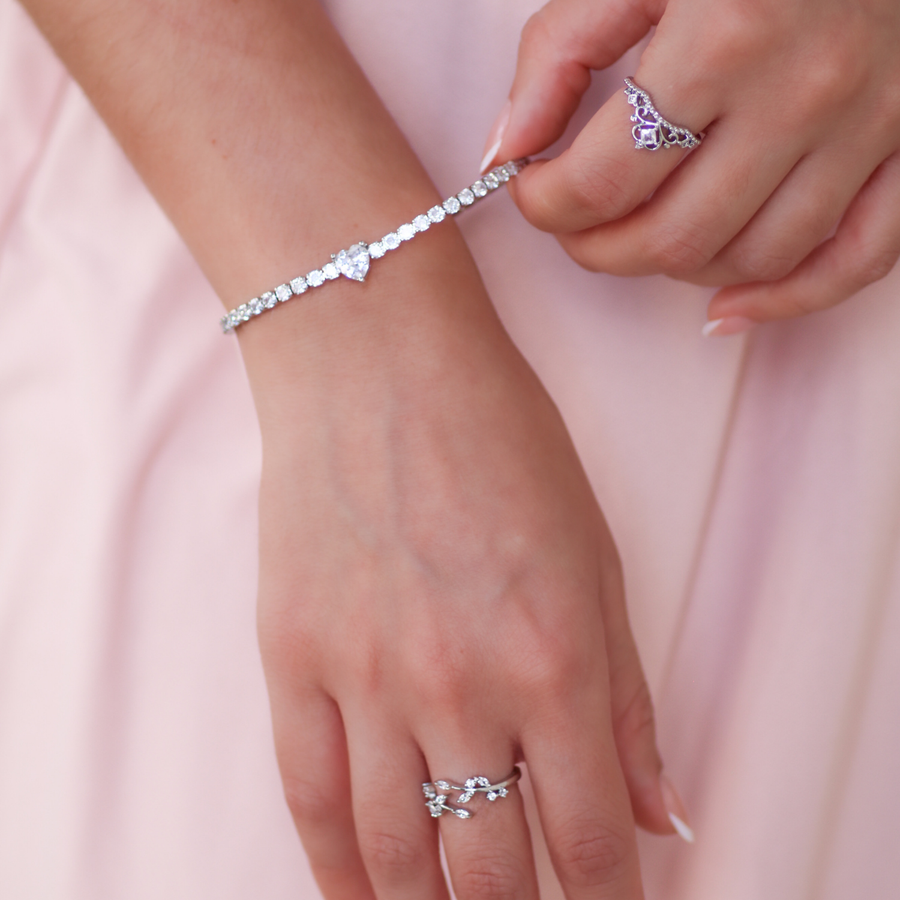 Remain in My Love Bracelet in Gold & Silver