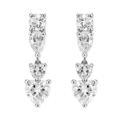 Remain in My Love Drop Studs in Gold & Silver