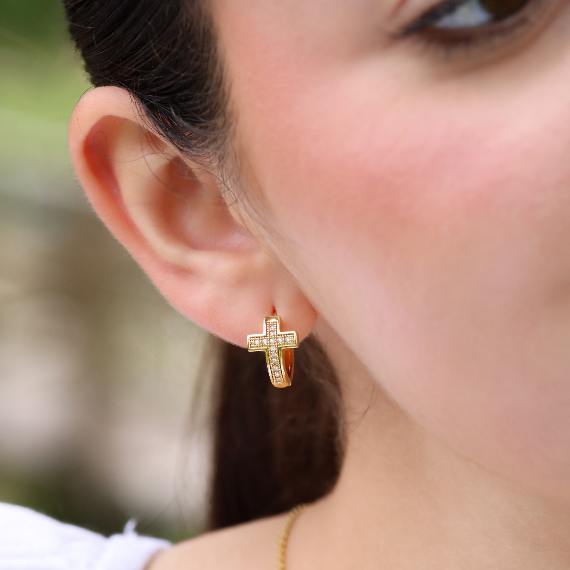 Light of Love Hoops in Gold