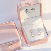 Remain in My Love Drop Studs in Gold & Silver