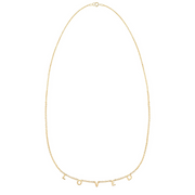 LOVED Demi-Fine Letter Necklace in Gold and Silver