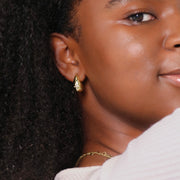 Teardrop Cross Stud Earrings