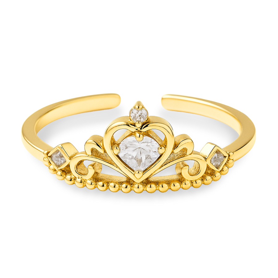 Glory & Honor Tiara Adjustable Ring in Gold & Silver