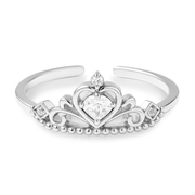 Glory & Honor Tiara Adjustable Ring in Gold & Silver