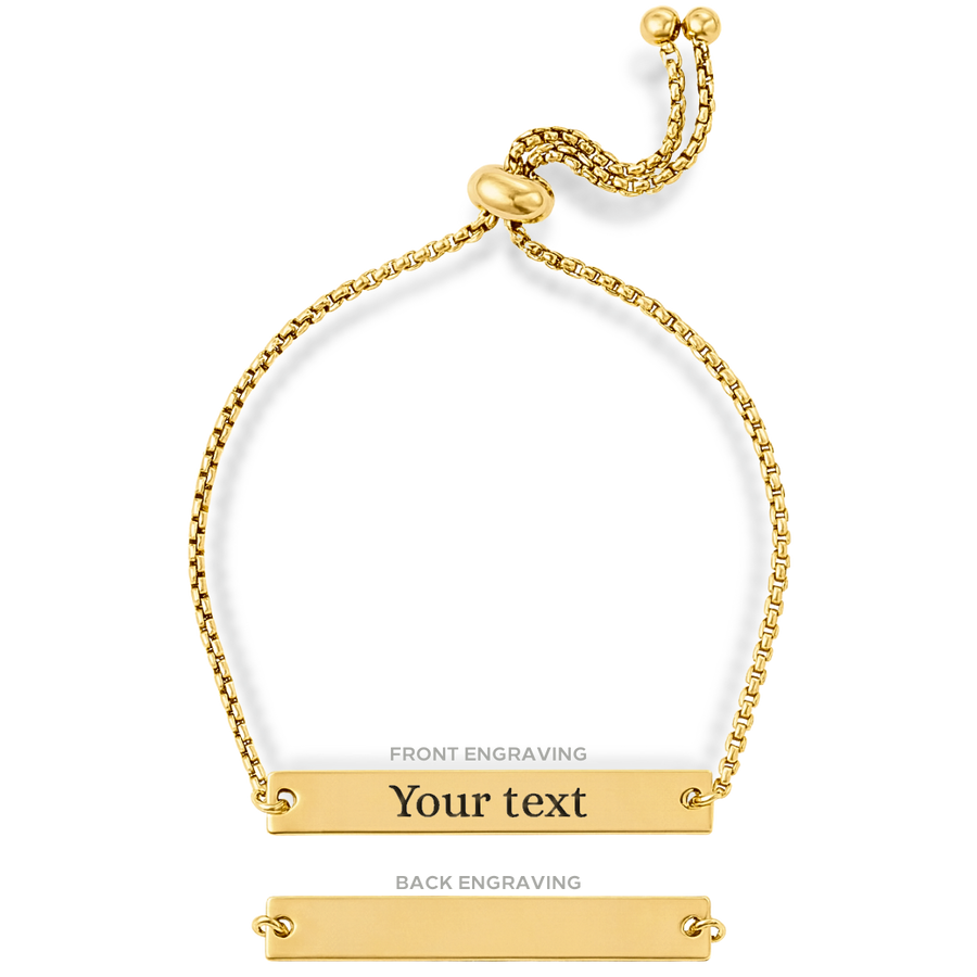 Engraved Rectangle Bracelet