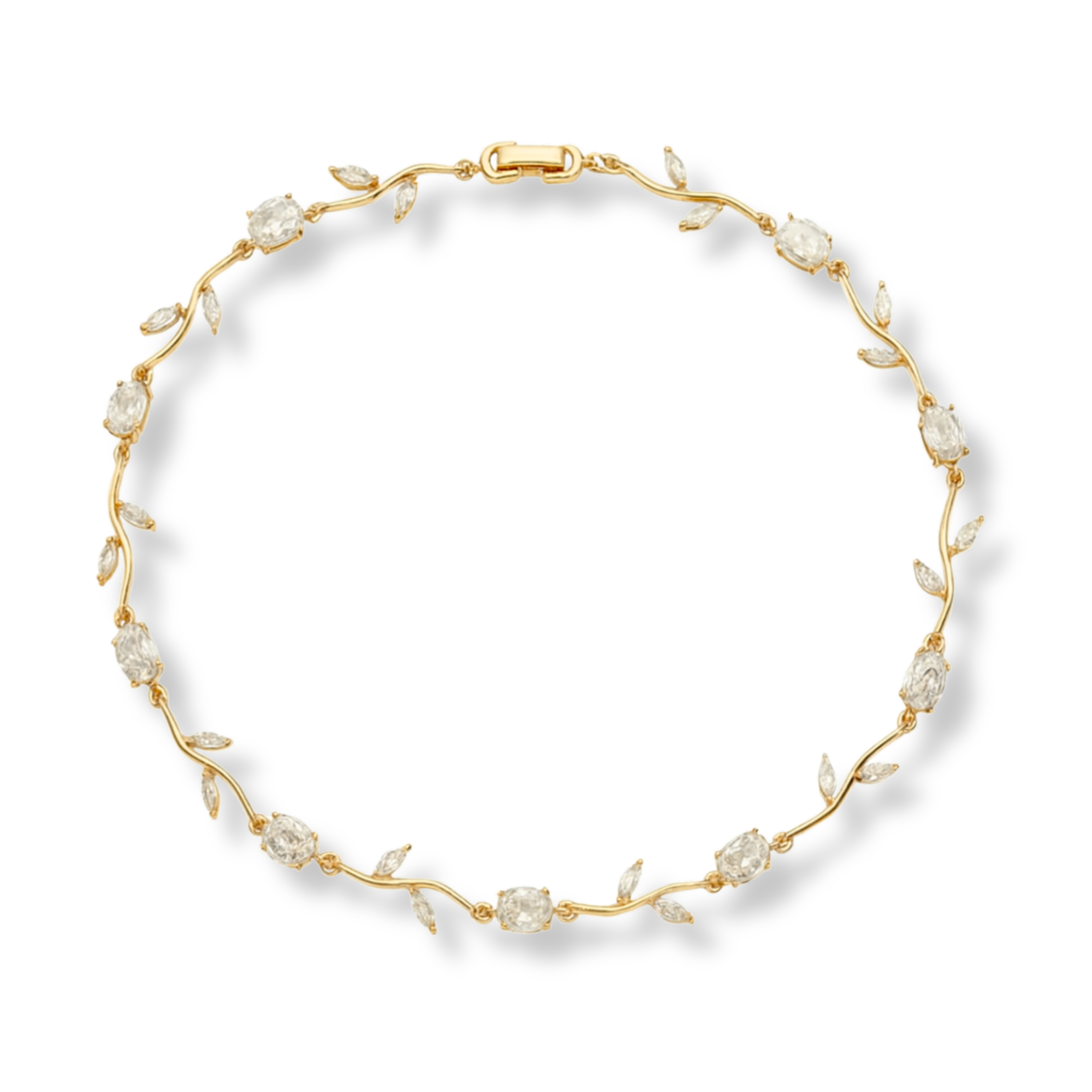 Abiding Vine Necklace in Gold & Silver
