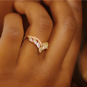 Heavenly Crown Adjustable Ring in Gold & Silver