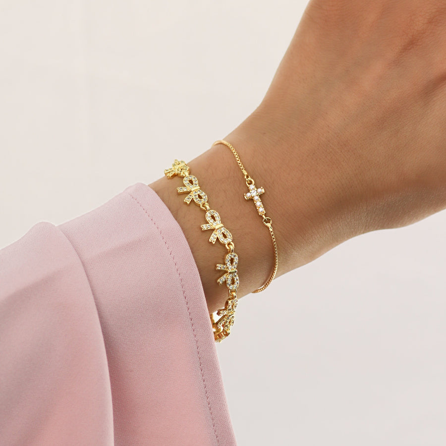 Tied In Grace Bracelet in Gold or Silver