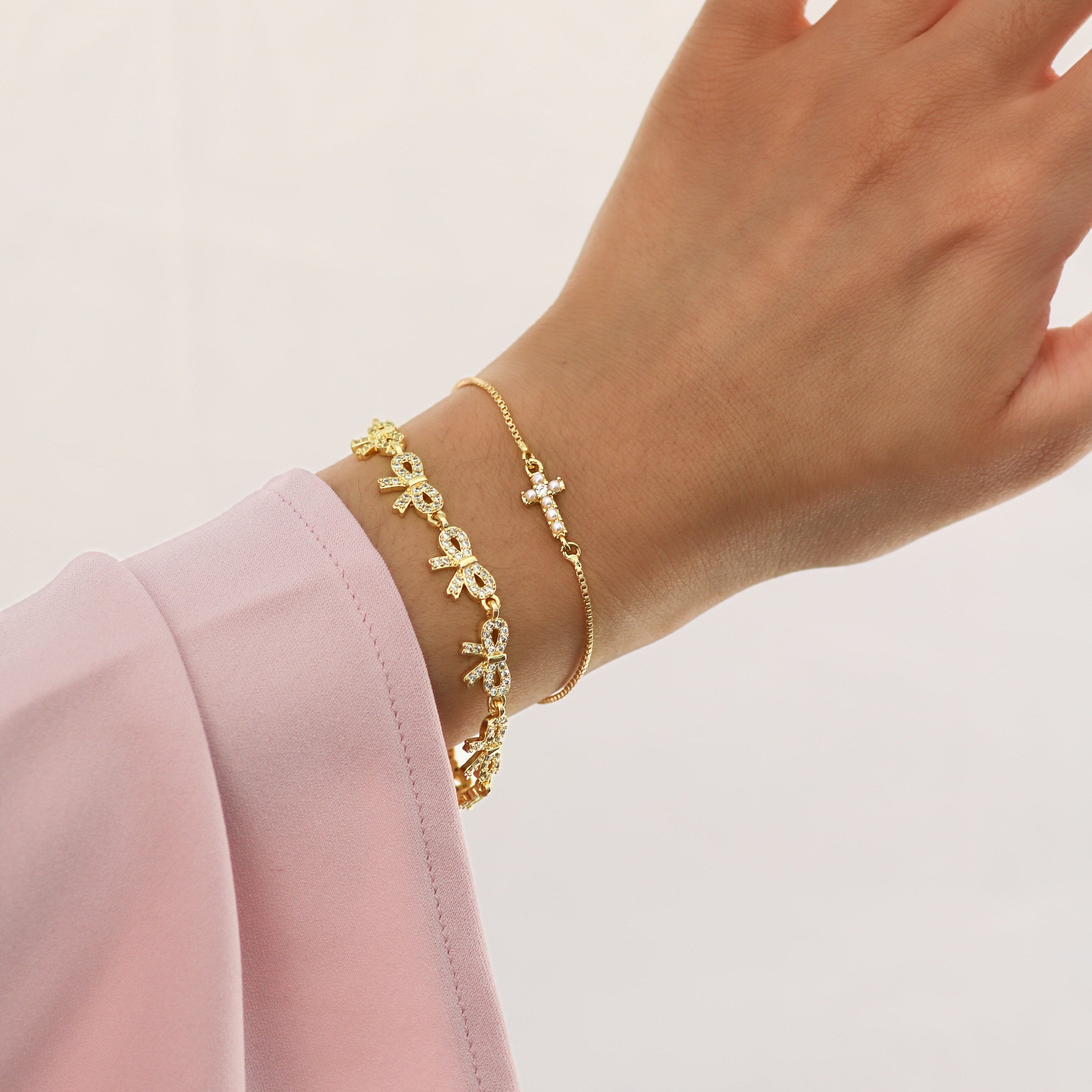 Tied Together with Christ Bracelet in Gold and Silver