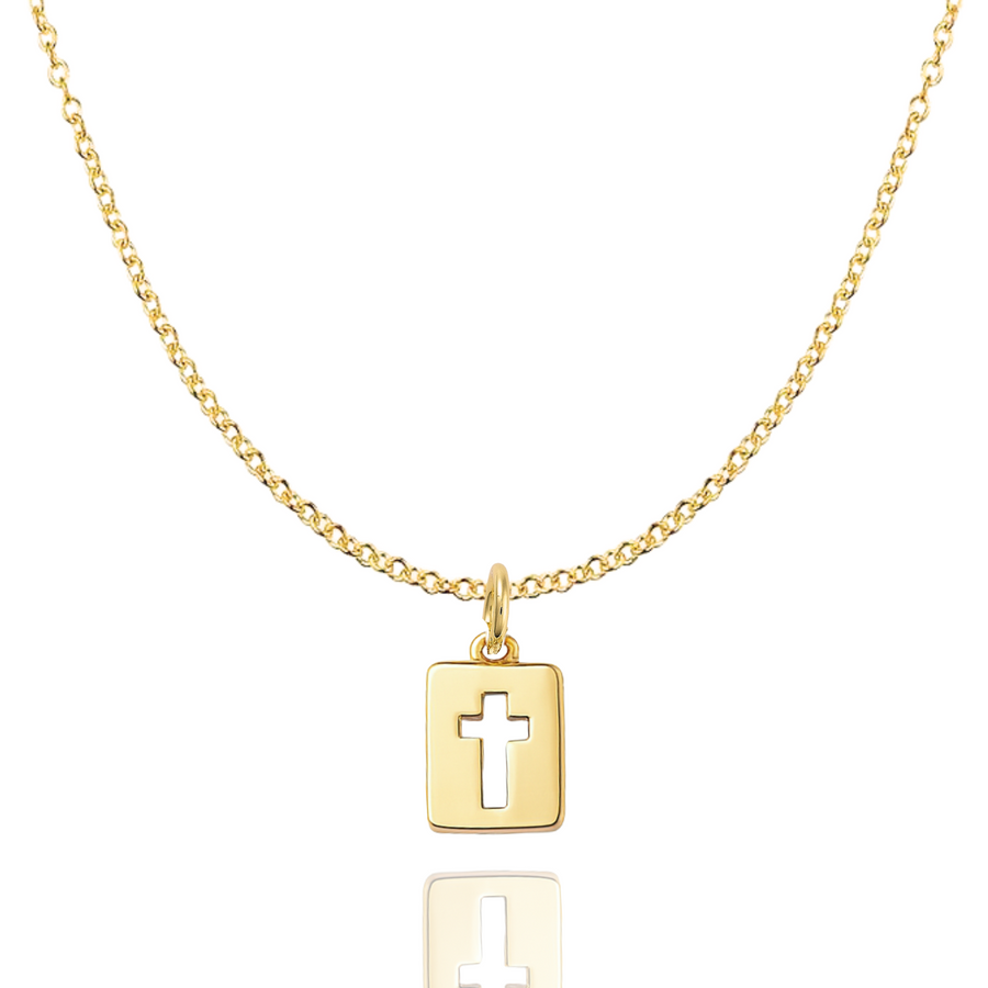 Cross of Refuge Necklace in Gold