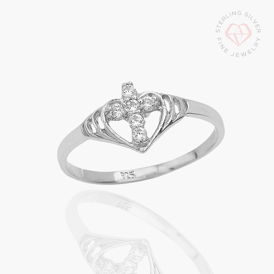 Christ in my Heart Ring- Sterling Silver