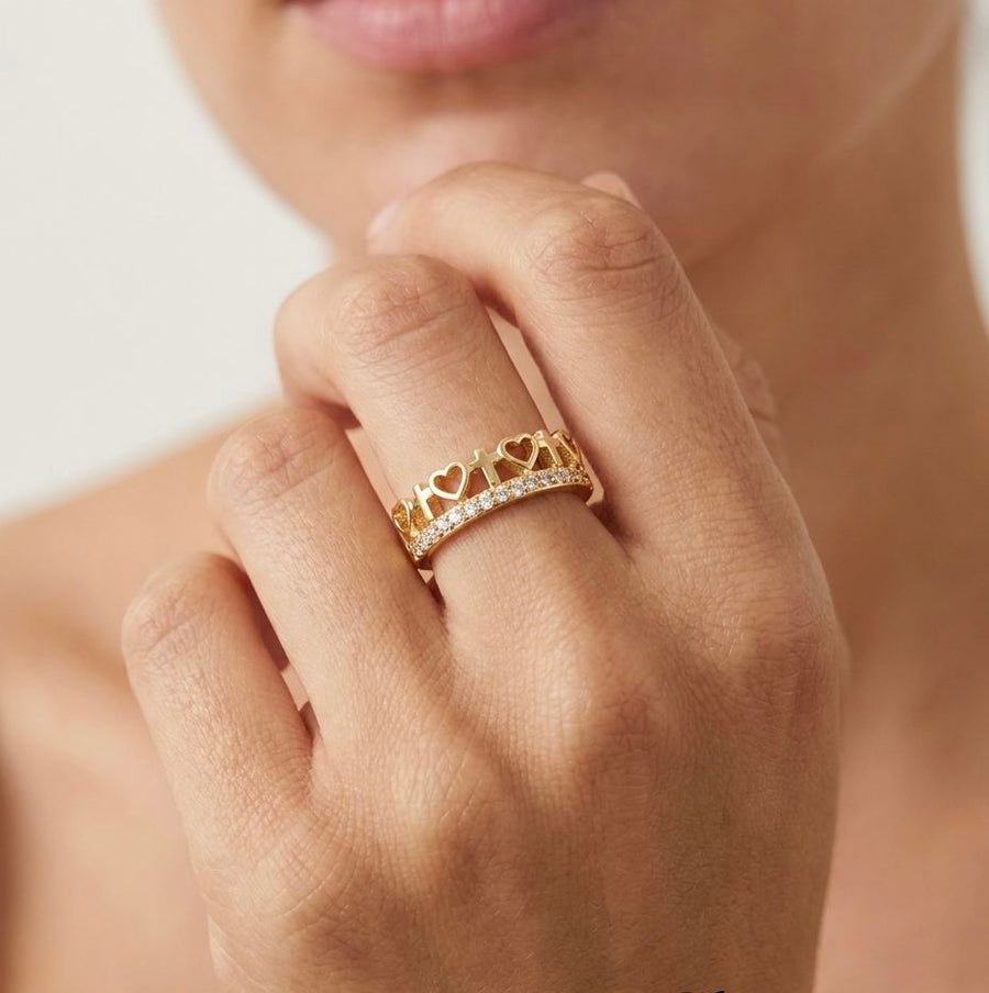 Divine Love Adjustable Ring