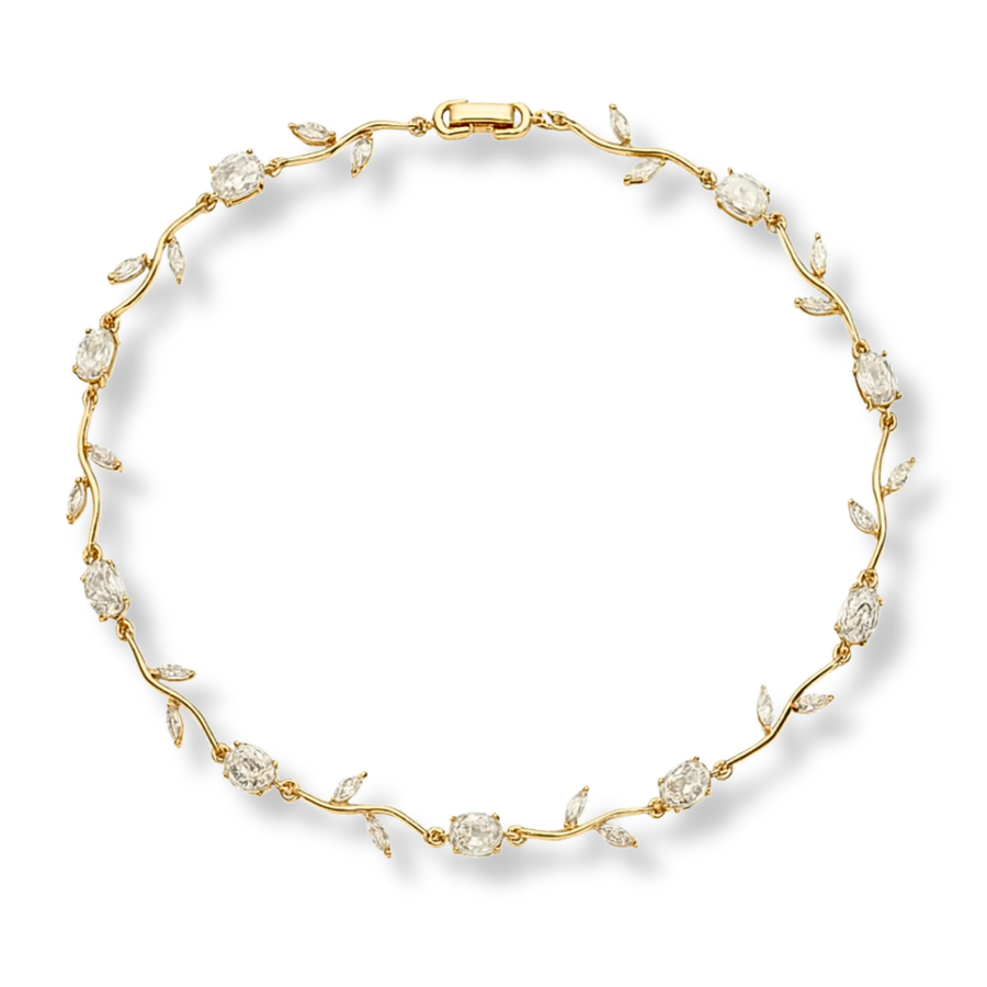 Abiding Vine Necklace in Gold & Silver
