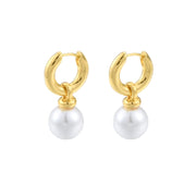 Precious Pearl Hoops in Gold and Silver
