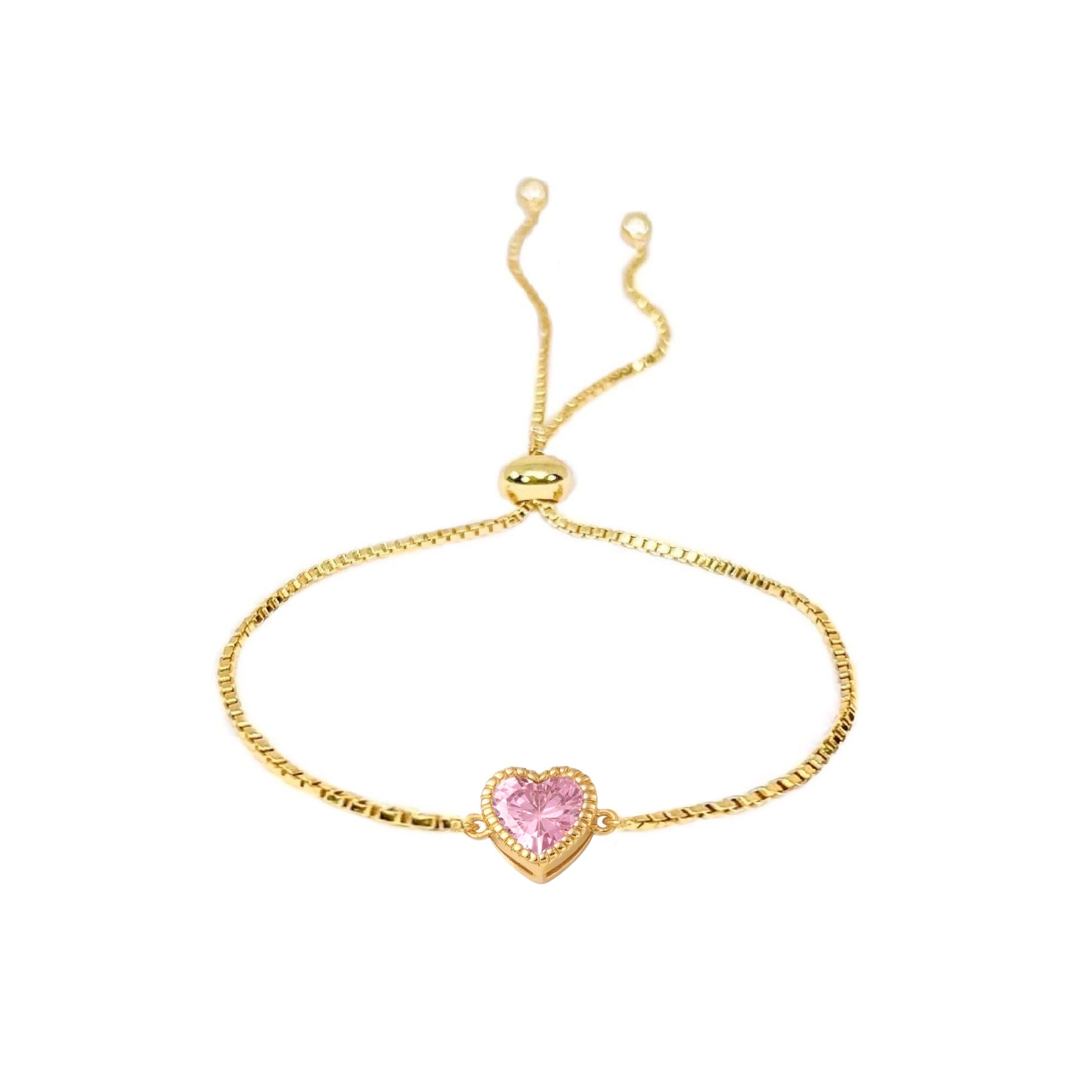 Dainty Butterfly Bracelet in Pink – AMADI Jewelry