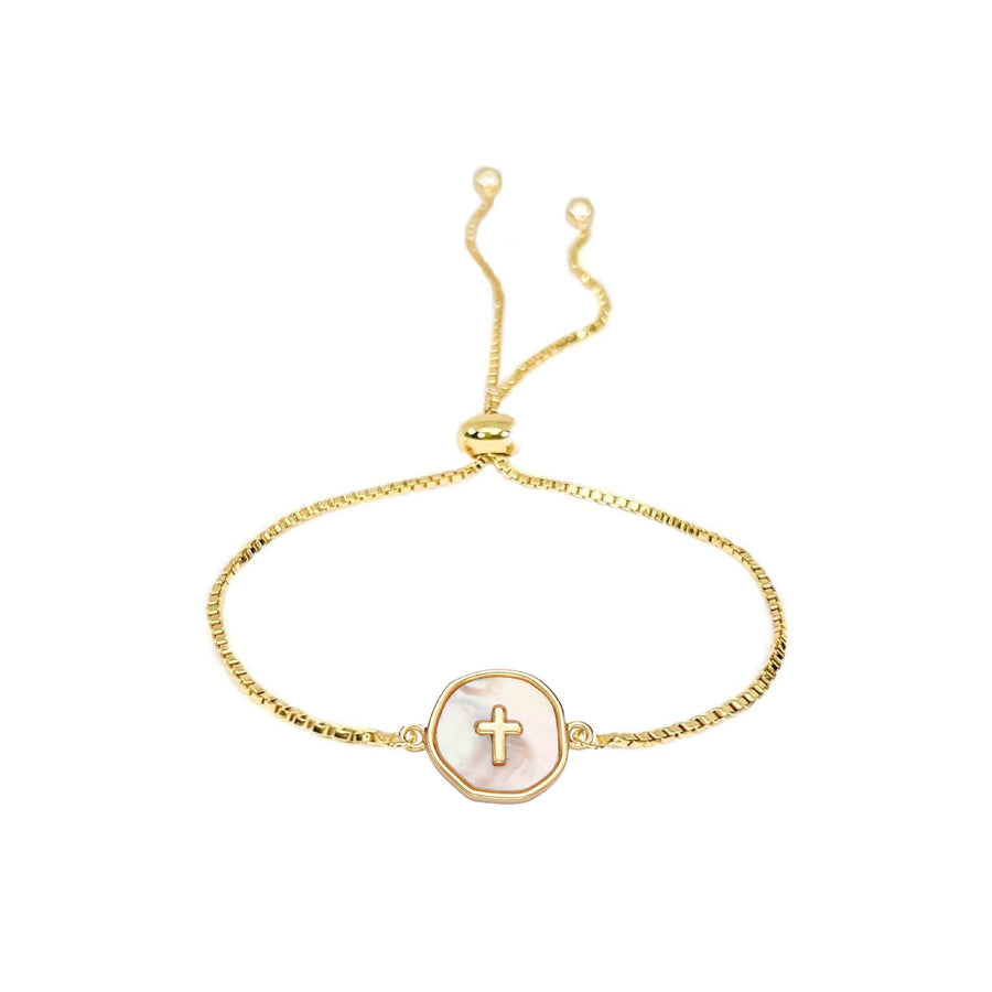 Unconditional Grace Adjustable Bracelet in Gold and Silver